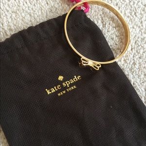 Gold Kate Spade now bangle EUC